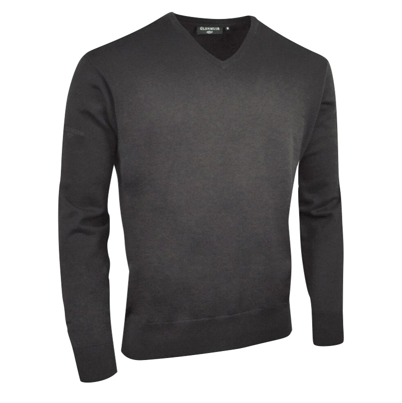 Glenmuir Mens Eden Supersoft Cotton V Neck Golf Sweater MKC6884VN